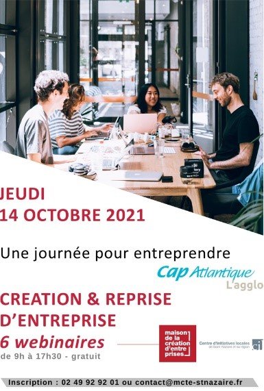 Guérande Atlantique vous informe : Une journée pour entreprendre » – Création et reprise d’entreprise – 14 octobre 2021